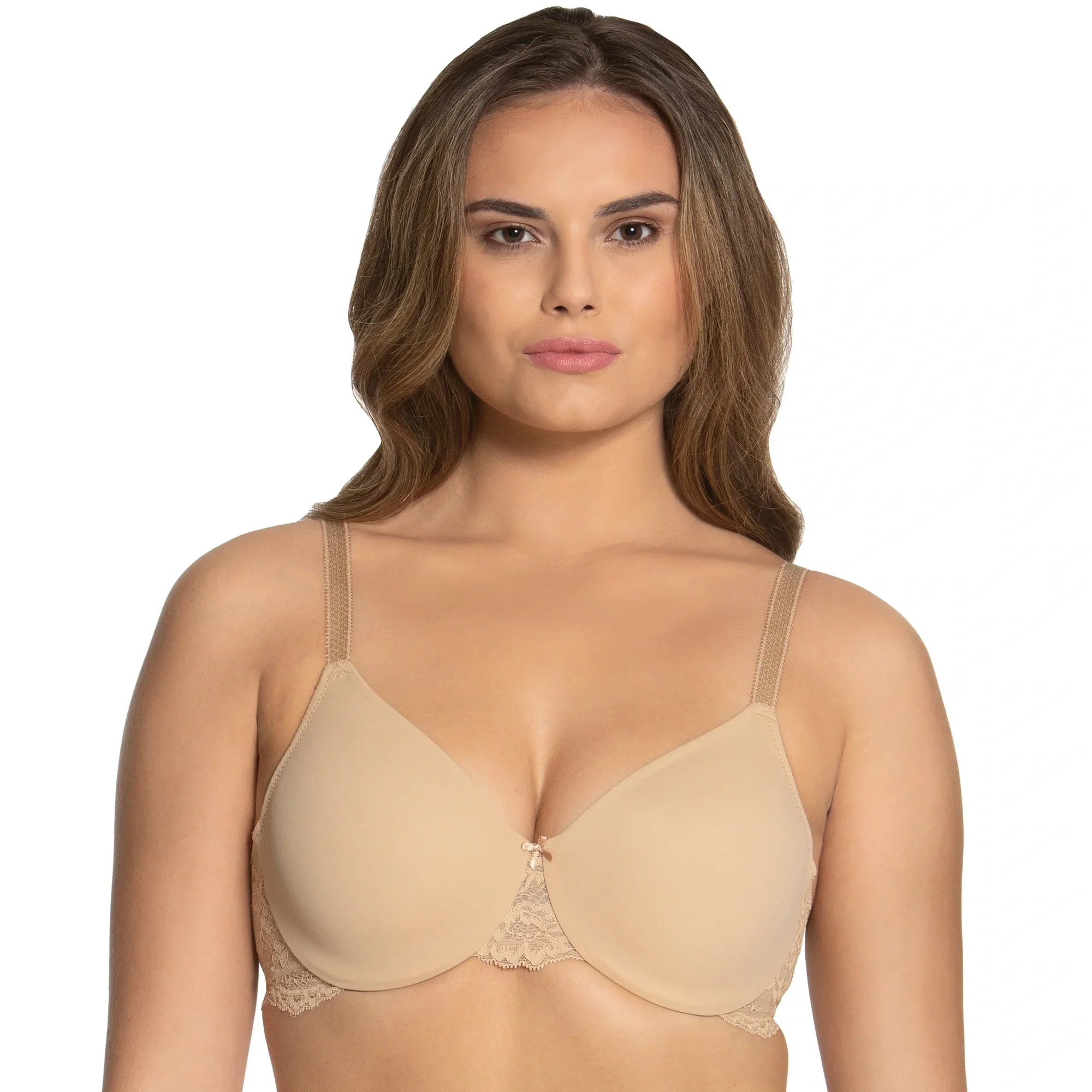Dominique Lena Nude Everyday Hidden Underwire Seamless Lace Minimizer - Image 3