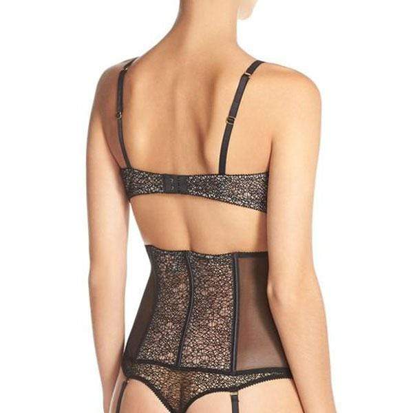 Addiction Provocante Sheer Mesh Corset Garter Belt - Image 4