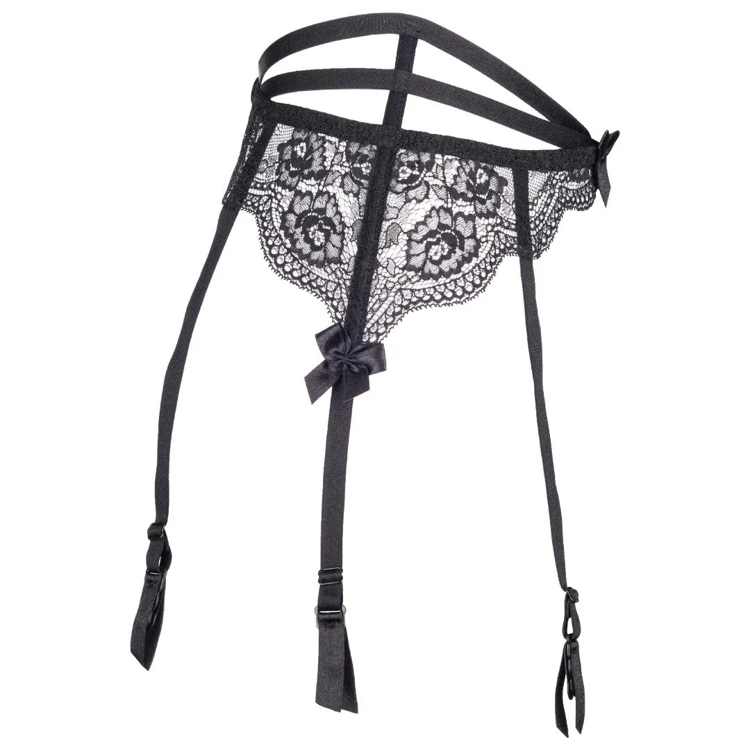 Axami French Kiss Sheer Lace Garter Belt - Image 4