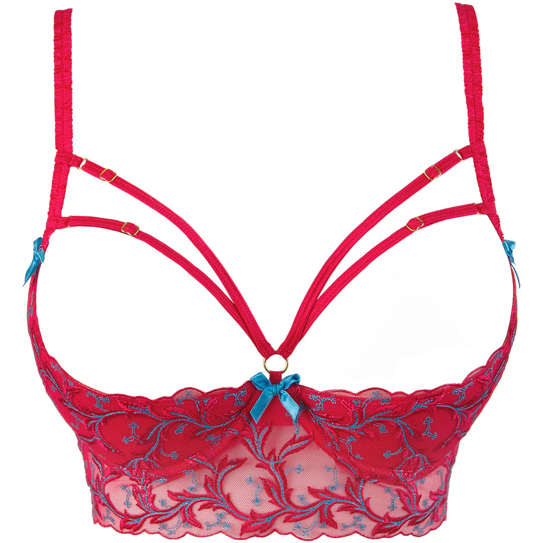 Axami Cherry Bomb Open Cup Shelf Bra - Image 6