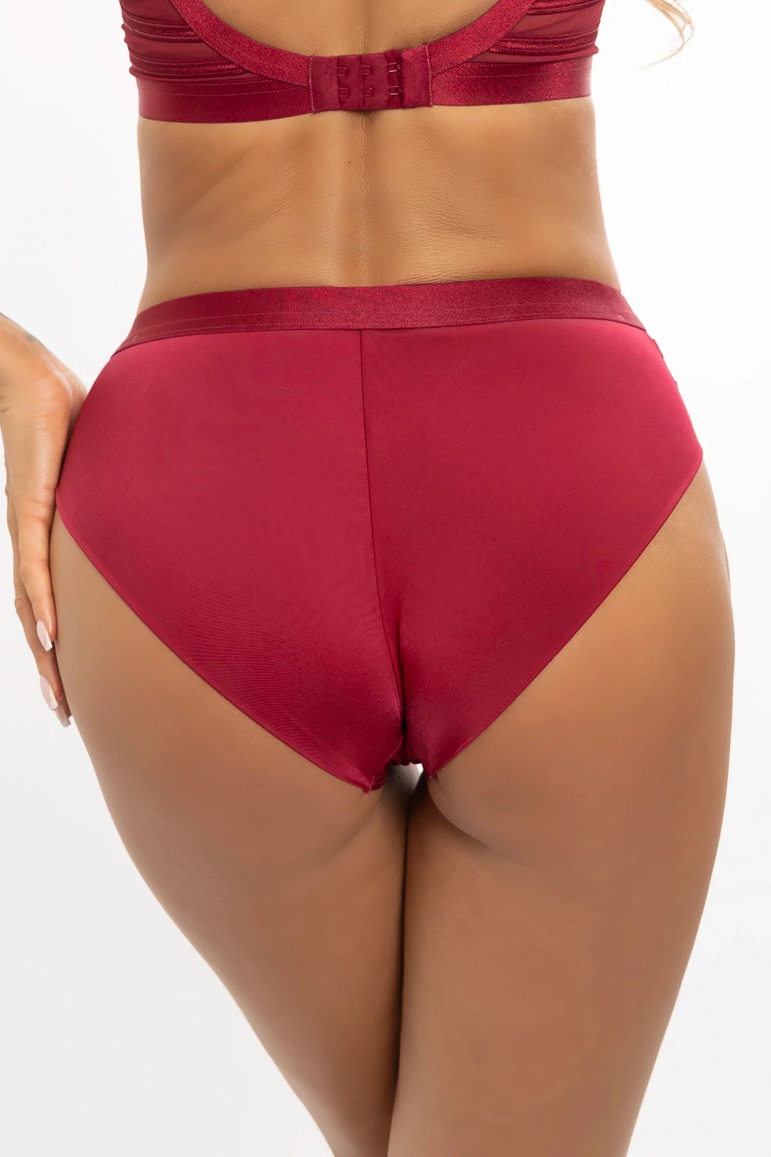 Axami Linea Burgundy Soft Bikini Panty - Image 2
