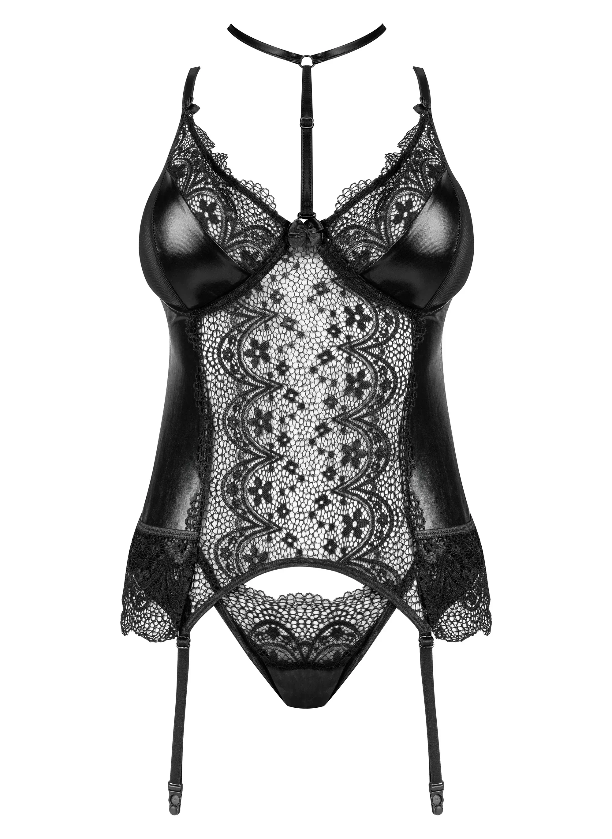 Beauty Night Noir Fantasy Sheer Lace Corset - Image 4