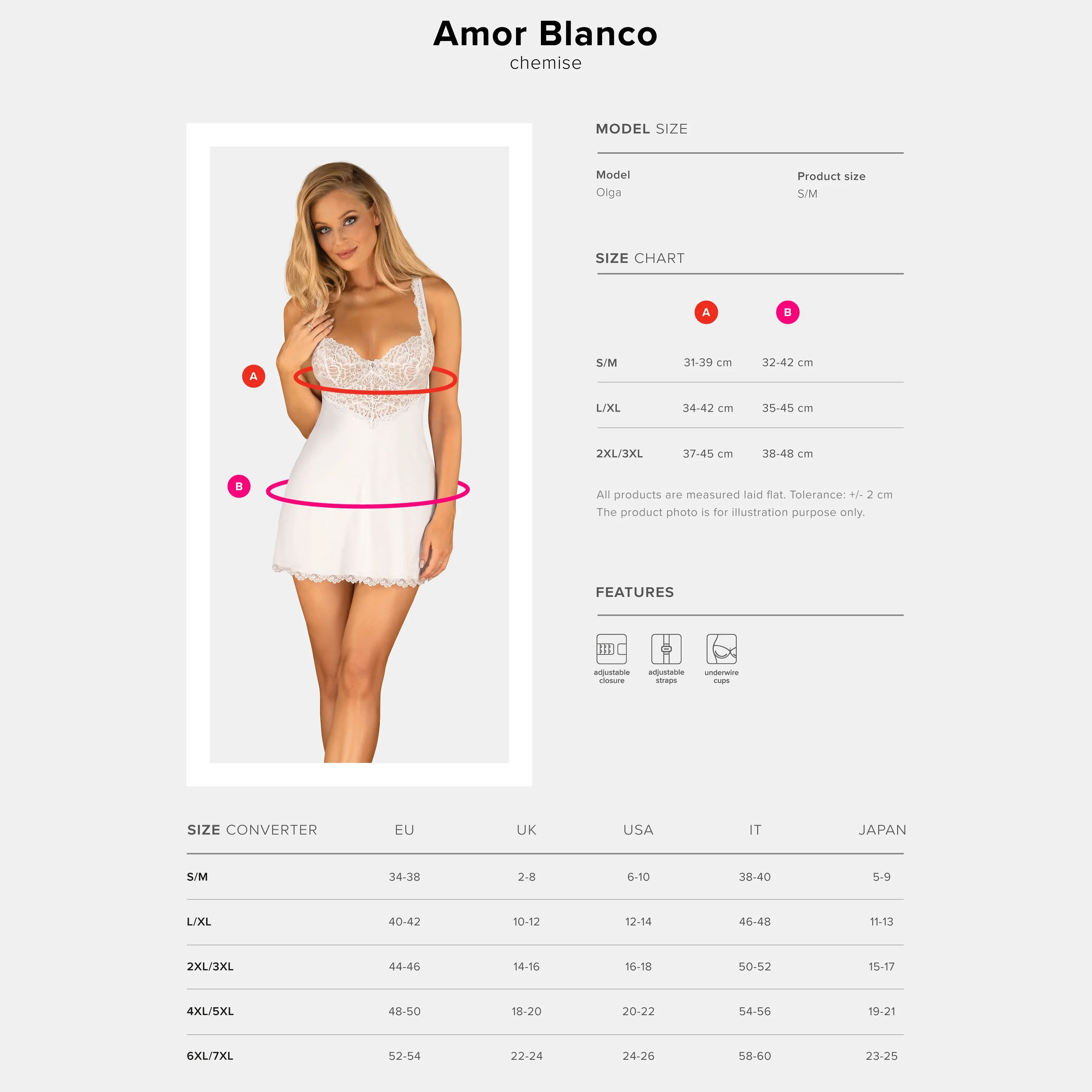 Obsessive Amor Blanco Chemise & String Panty - Image 5