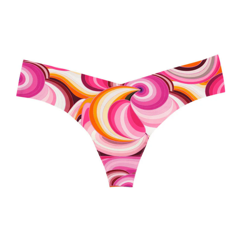 Playful Print Seamless Thong Panty Commando - Image 4