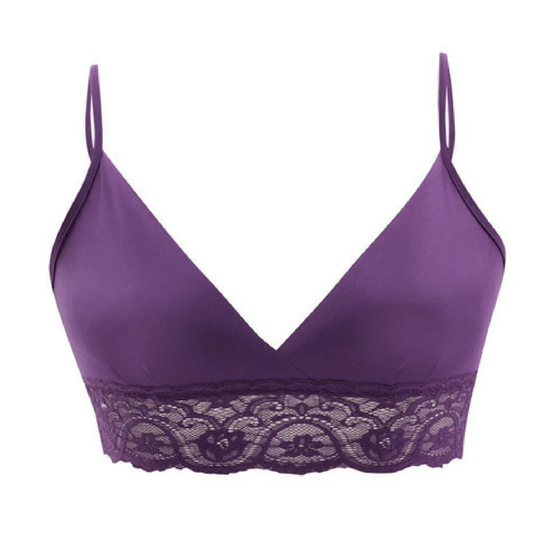 Wireless Triangle Bralette Commando Tulip - Image 3