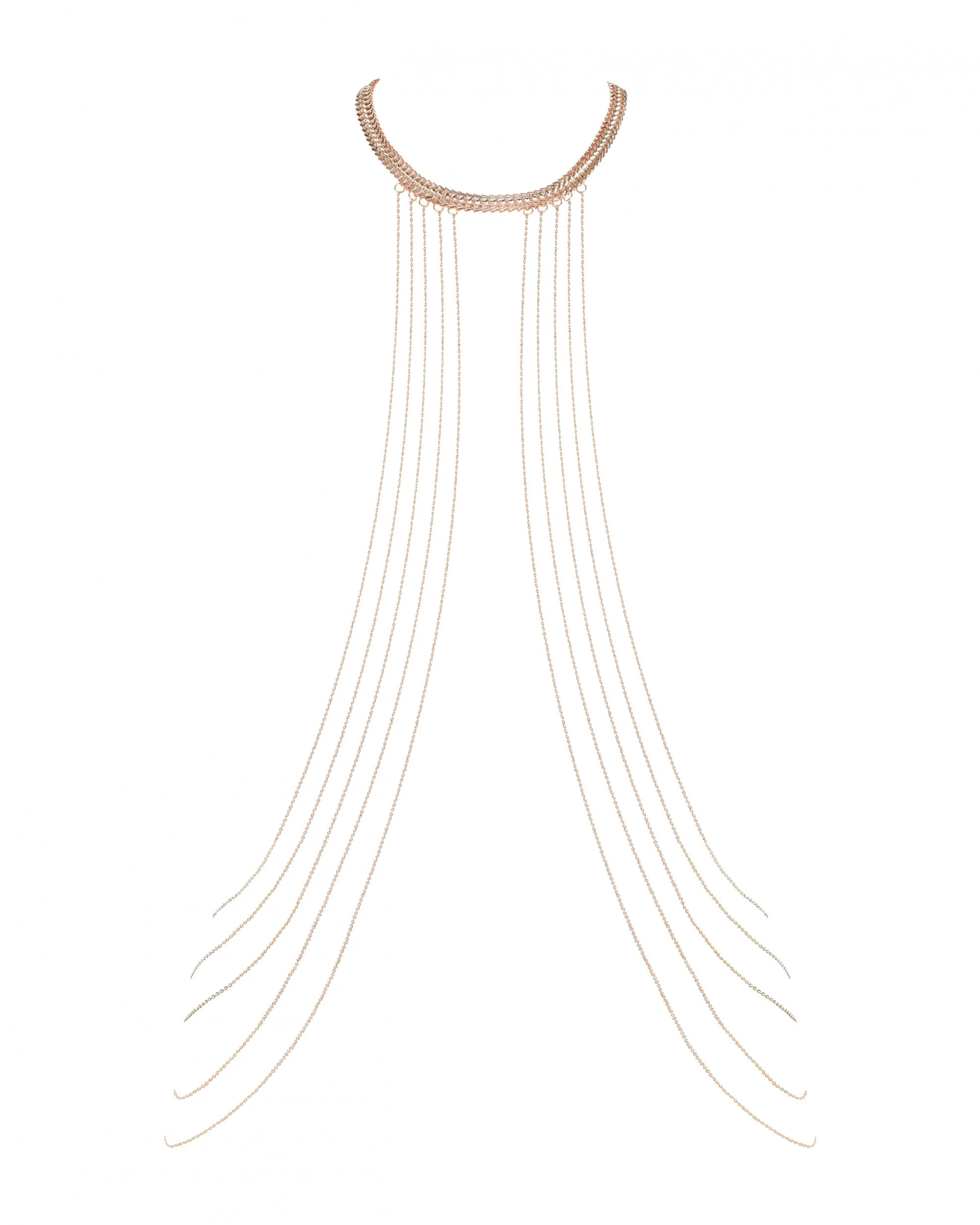 Obsessive Bijou Gold Draped Body Chain - Image 5