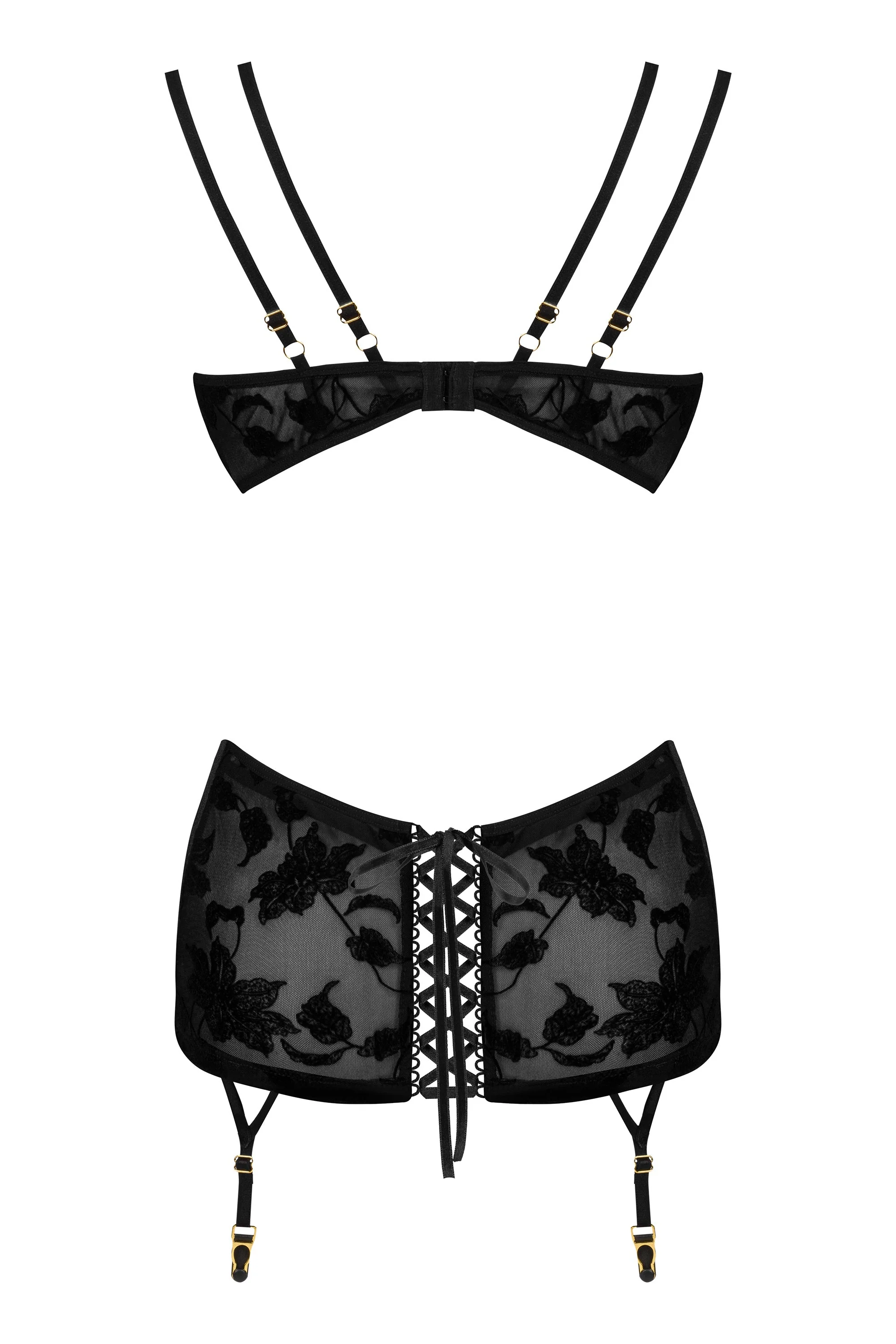 Beauty Night Xiomara Delicate Lace & Velvet Chemise - Image 5