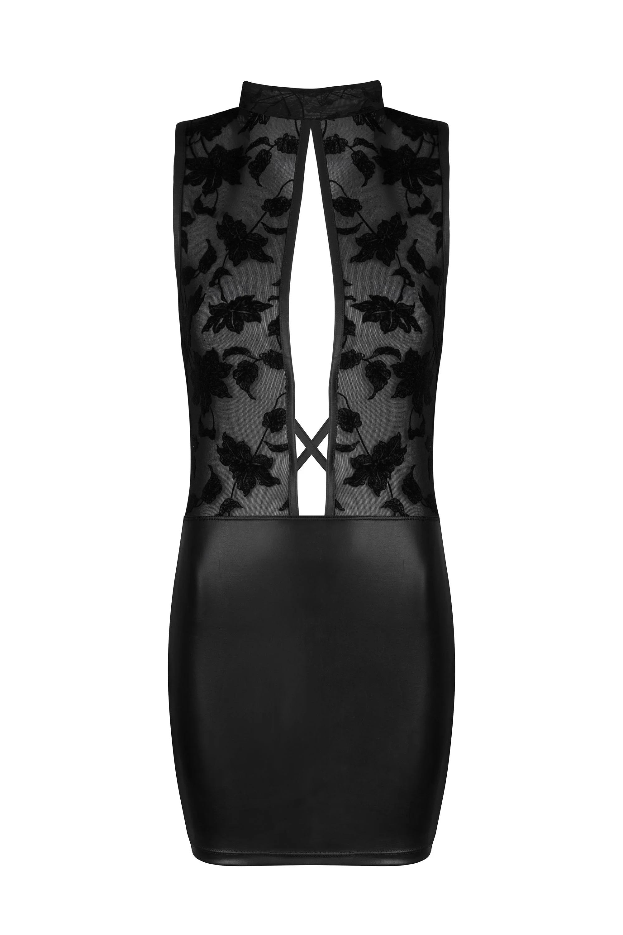 Beauty Night Cameron Elegant Deep Neckline Mini Dress - Image 7