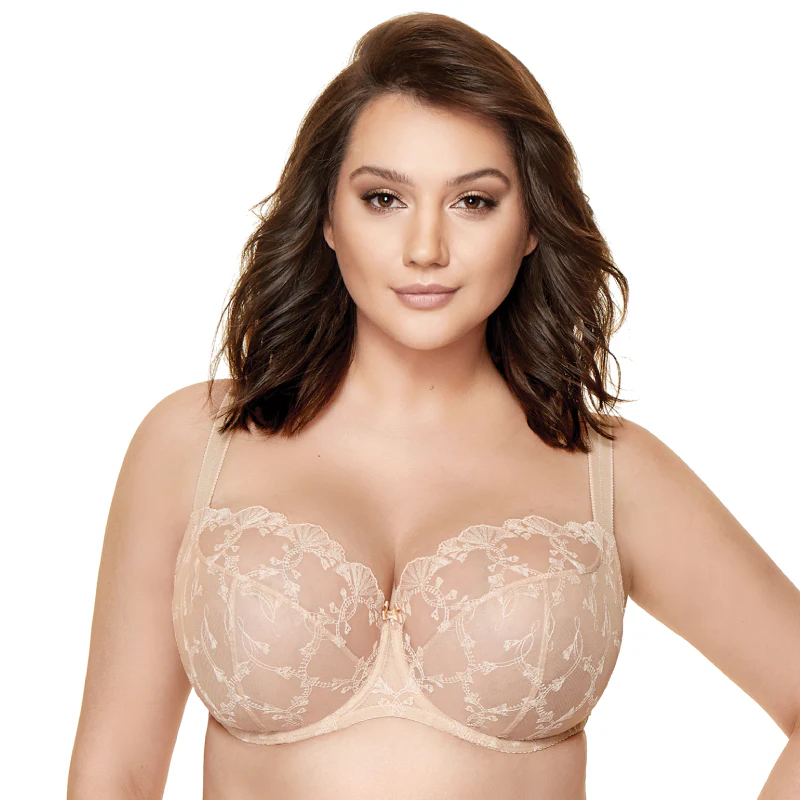 Gorteks Bianca Embroidered Full Figure Bra - Image 3