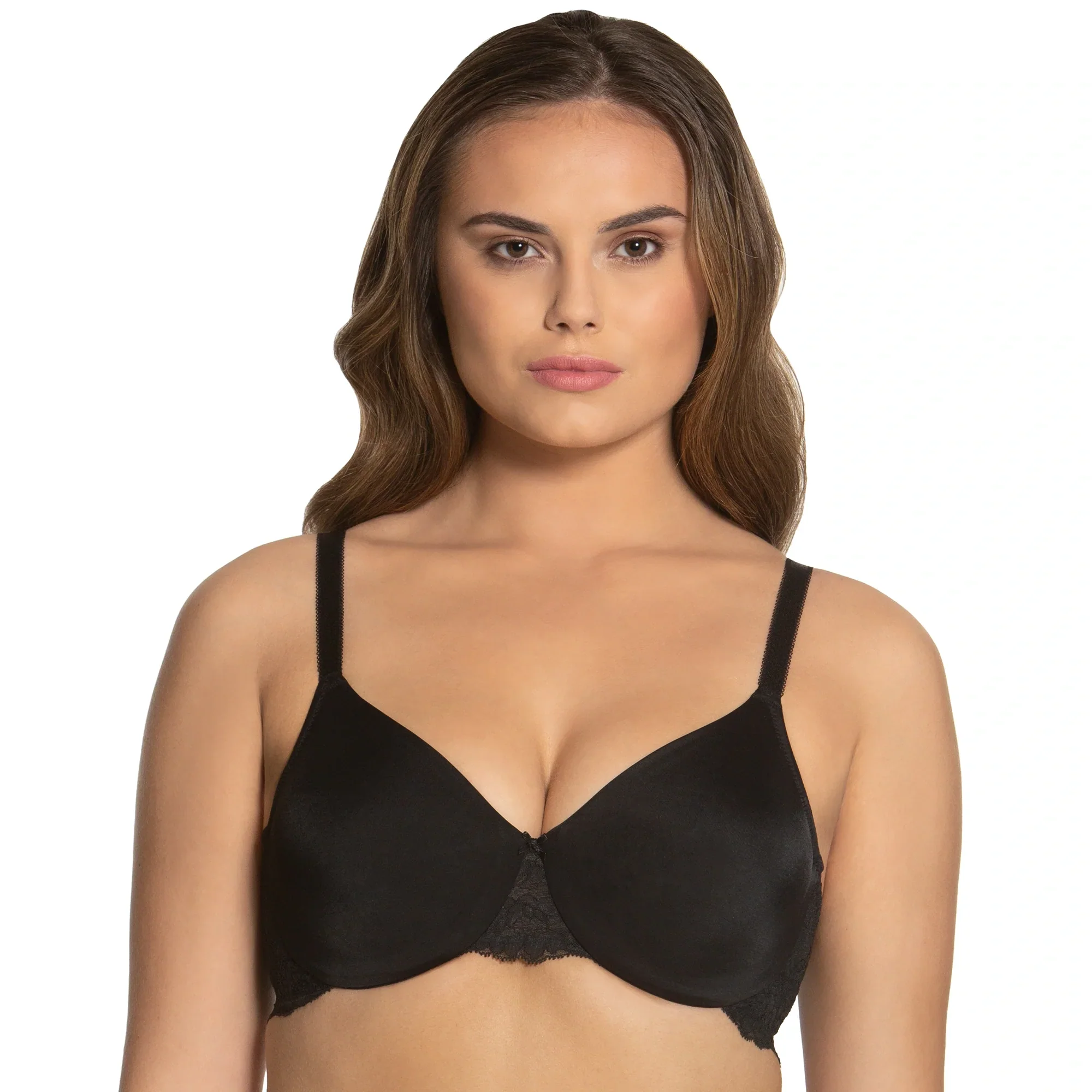 Dominique Lena Black Everyday Hidden Underwire Seamless Lace Minimizer - Image 3