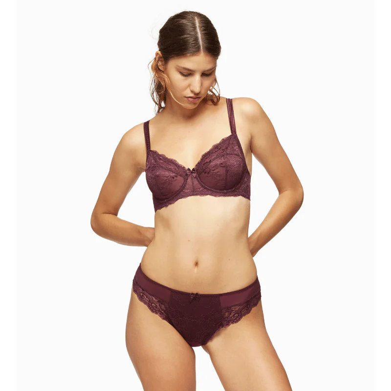 Blush Harlow Elderberry Purple Full Figure Lace Unlined Bra - Image 5