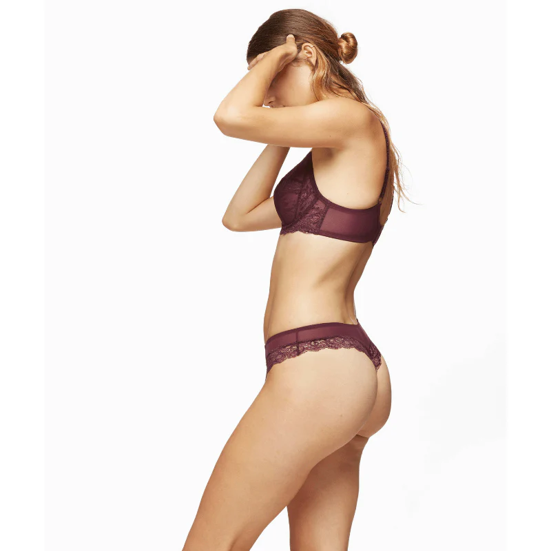 Blush Harlow Elderberry Purple Full Figure Lace Unlined Bra - Image 6