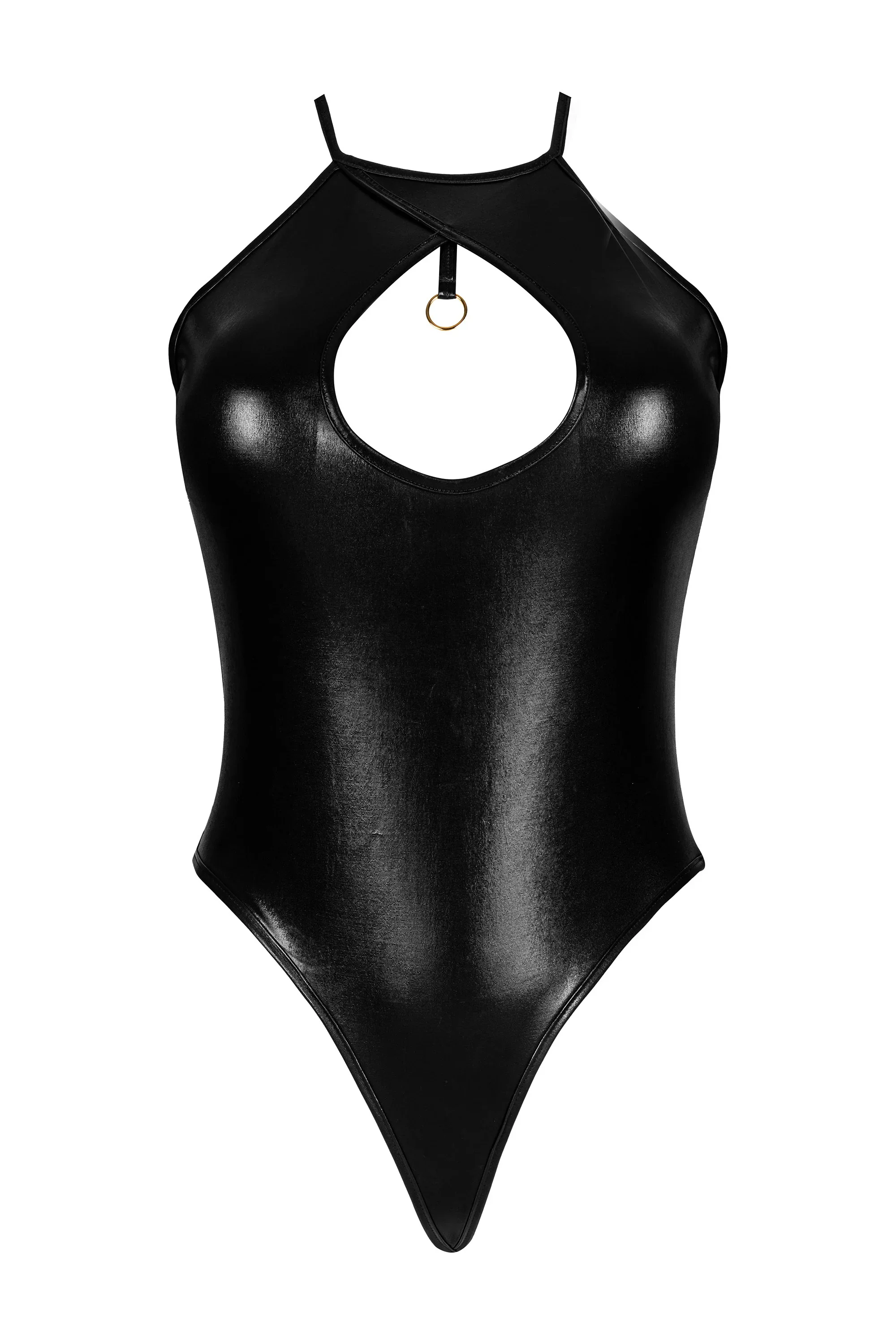 Beauty Night Dark Magnet Glossy Wetlook Bodysuit - Image 6