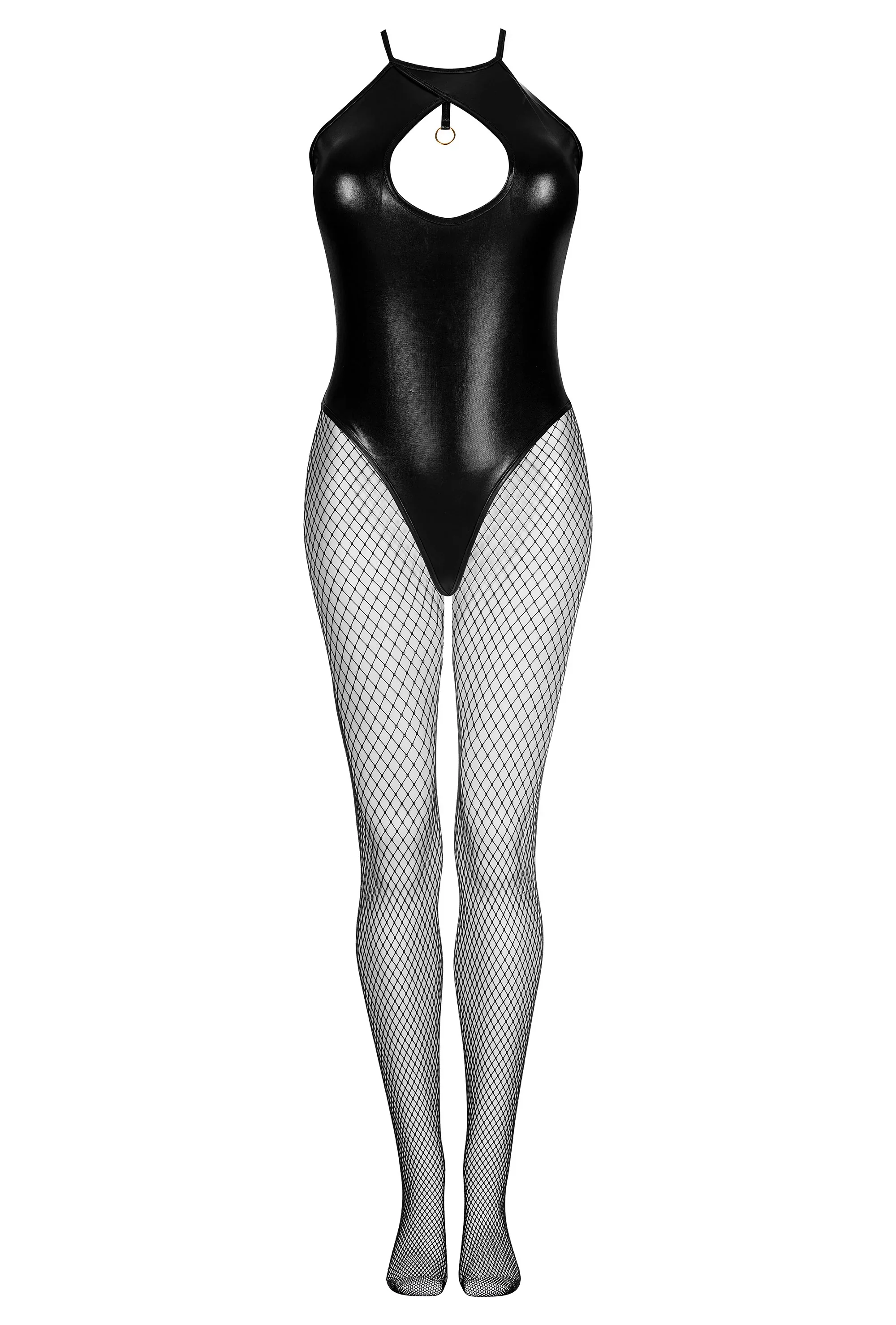 Beauty Night Dark Magnet Glossy Wetlook Bodysuit - Image 8