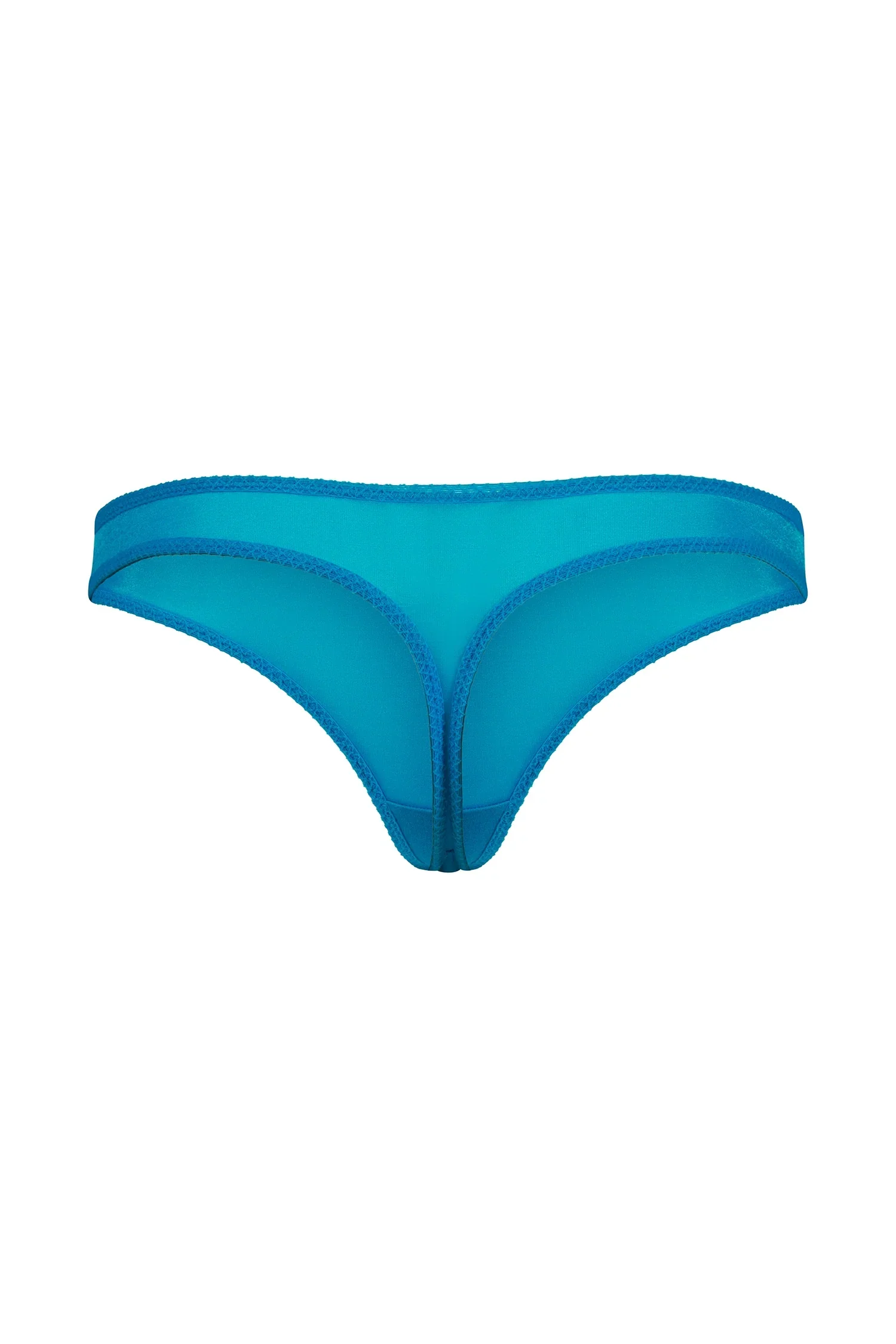 Gossard Glossies Atomic Blue Sheer Thong - Image 9