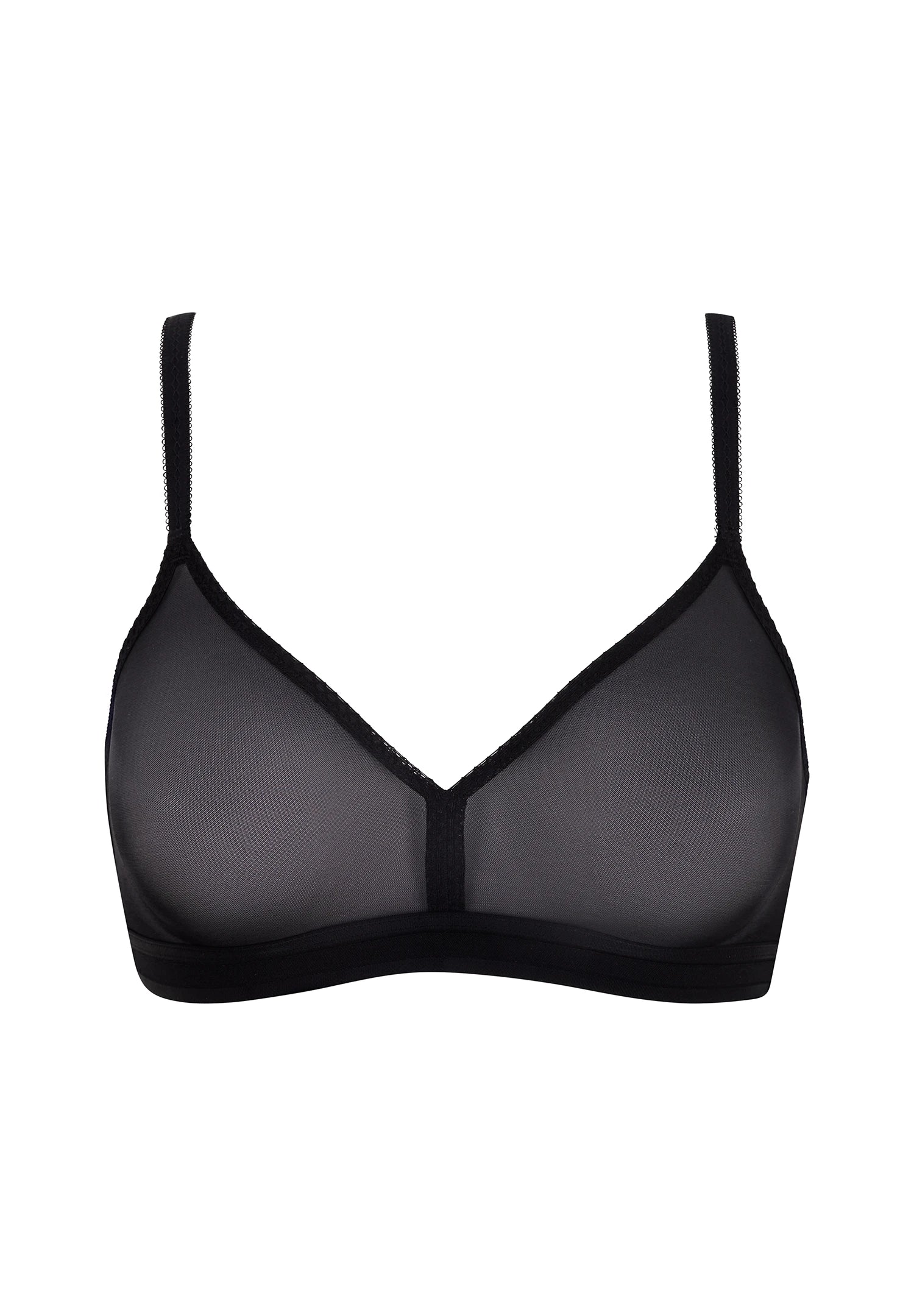 Gossard Glossies Black Sheer Molded Bralette - Image 4