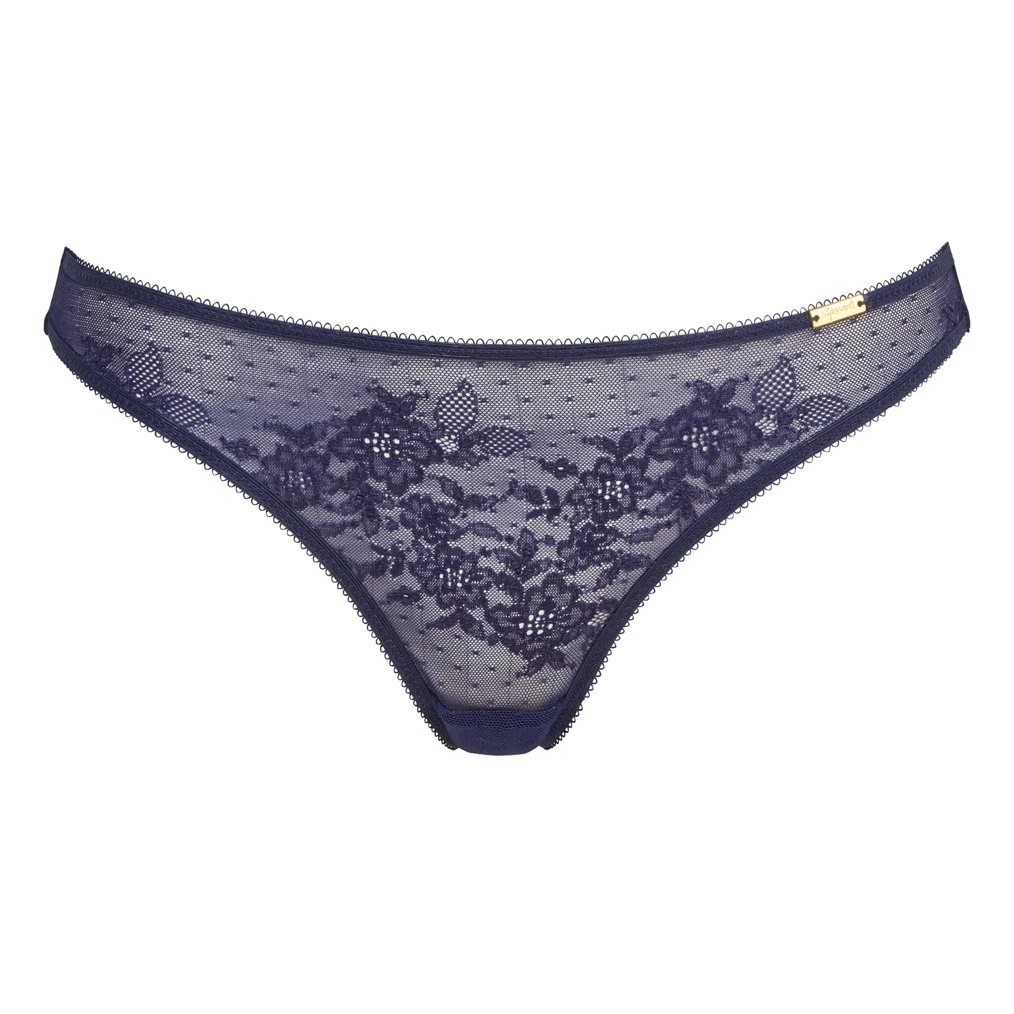 Gossard Glossies Lace Eclipse Sheer Thong Panty - Image 3