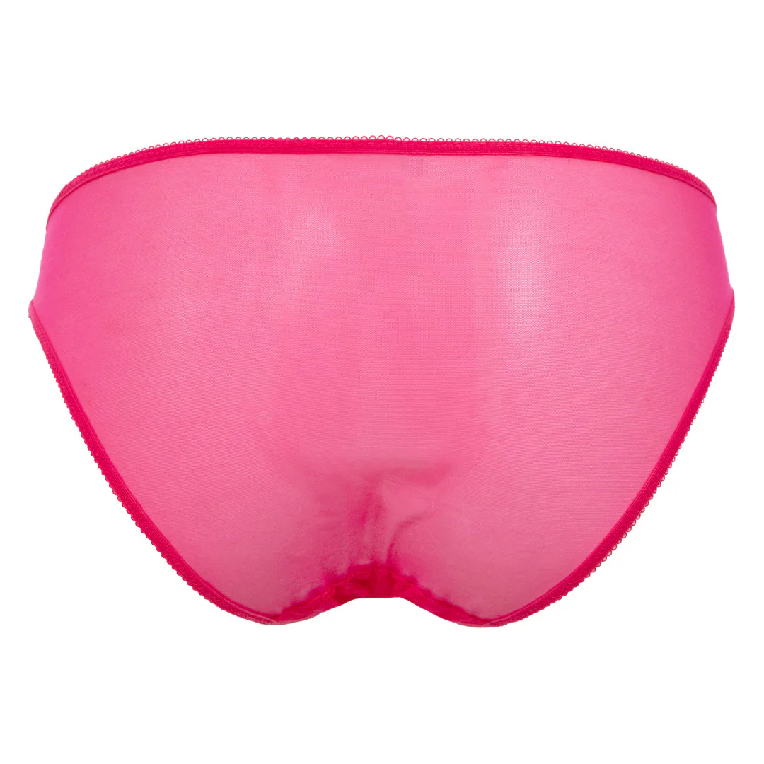 Gossard Glossies Lace Hot Pink Sheer Bikini Panty - Image 9