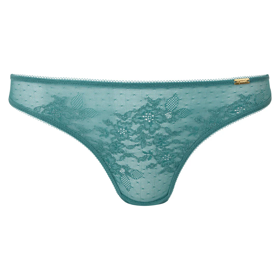 Gossard Glossies Lace Jade Sheer Bikini Panty - Image 7