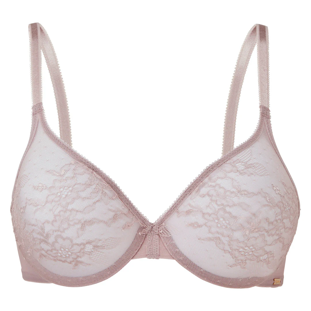 Gossard Glossies Lace Mink Sheer Molded Bra - Image 10