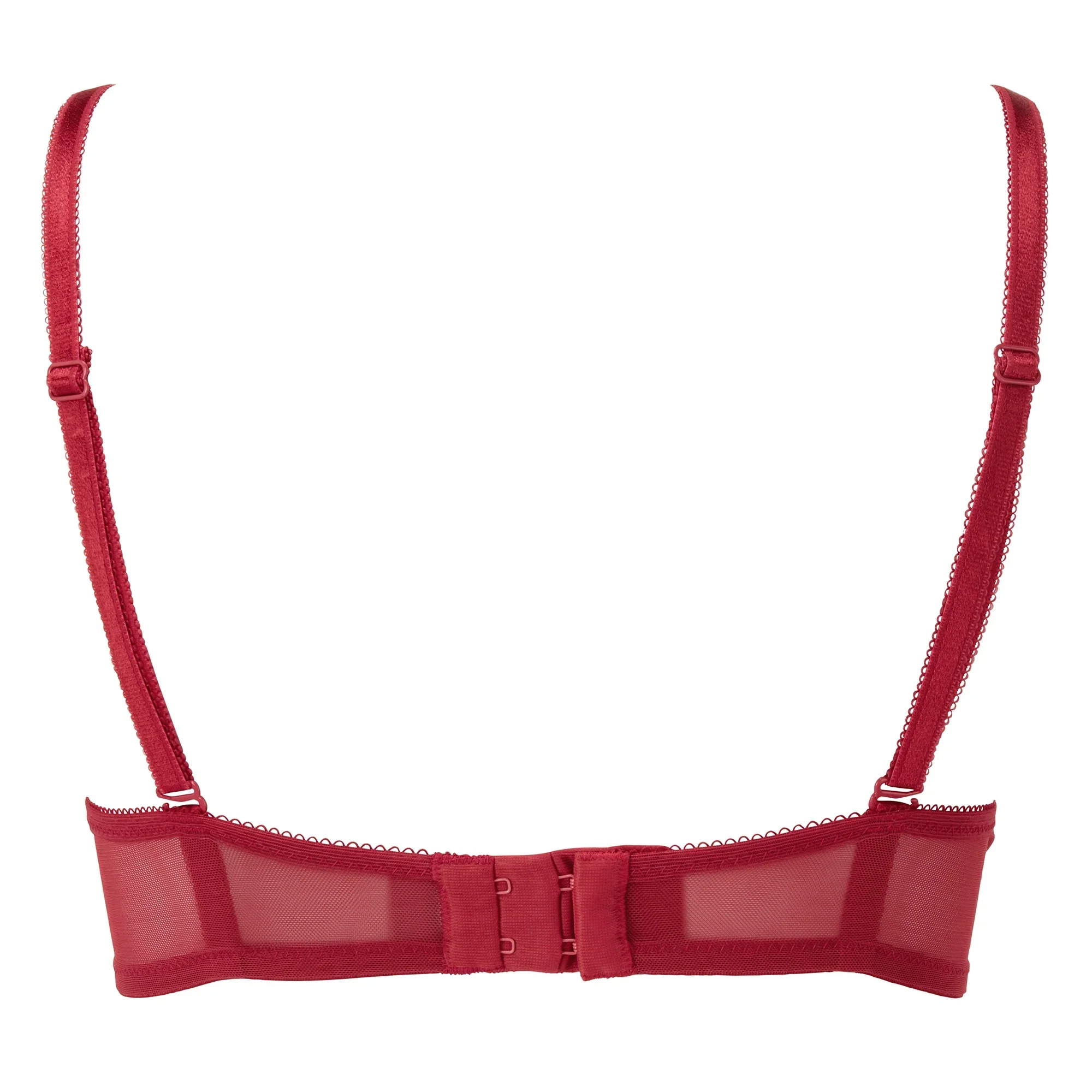 Gossard Glossies Lace Raspberry Blush Sheer Molded Bra - Image 8