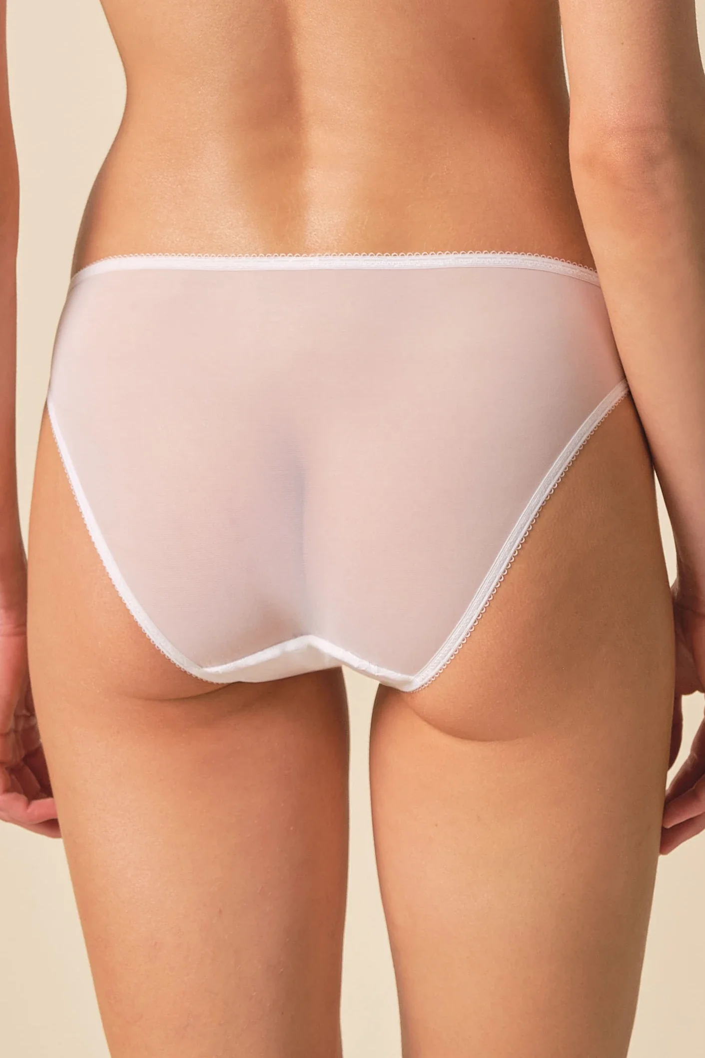 Gossard Glossies Lace White Sheer Bikini Panty - Image 2