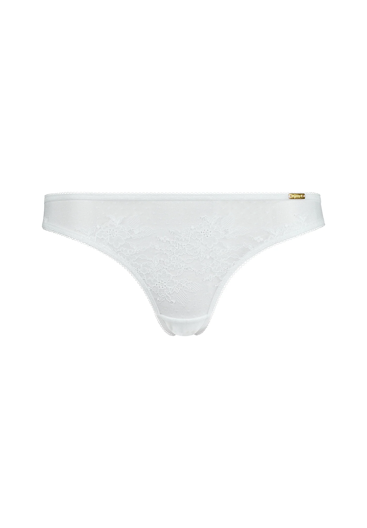 Gossard Glossies Lace White Sheer Thong Panty - Image 6