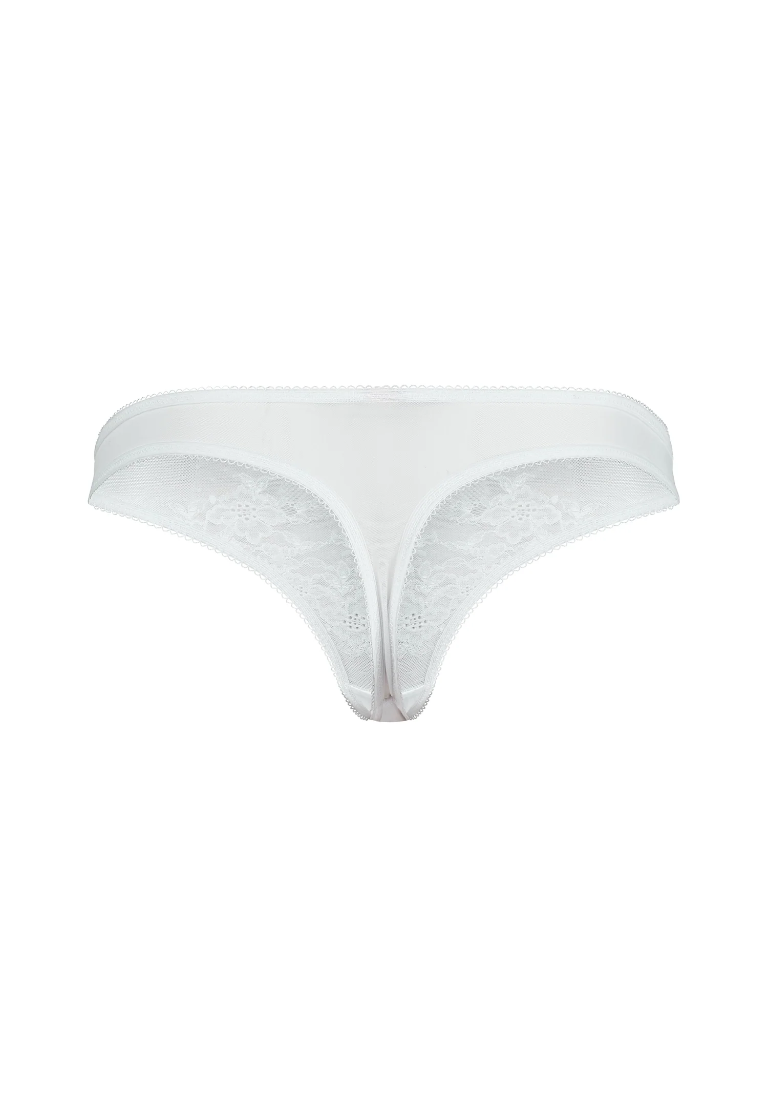 Gossard Glossies Lace White Sheer Thong Panty - Image 7