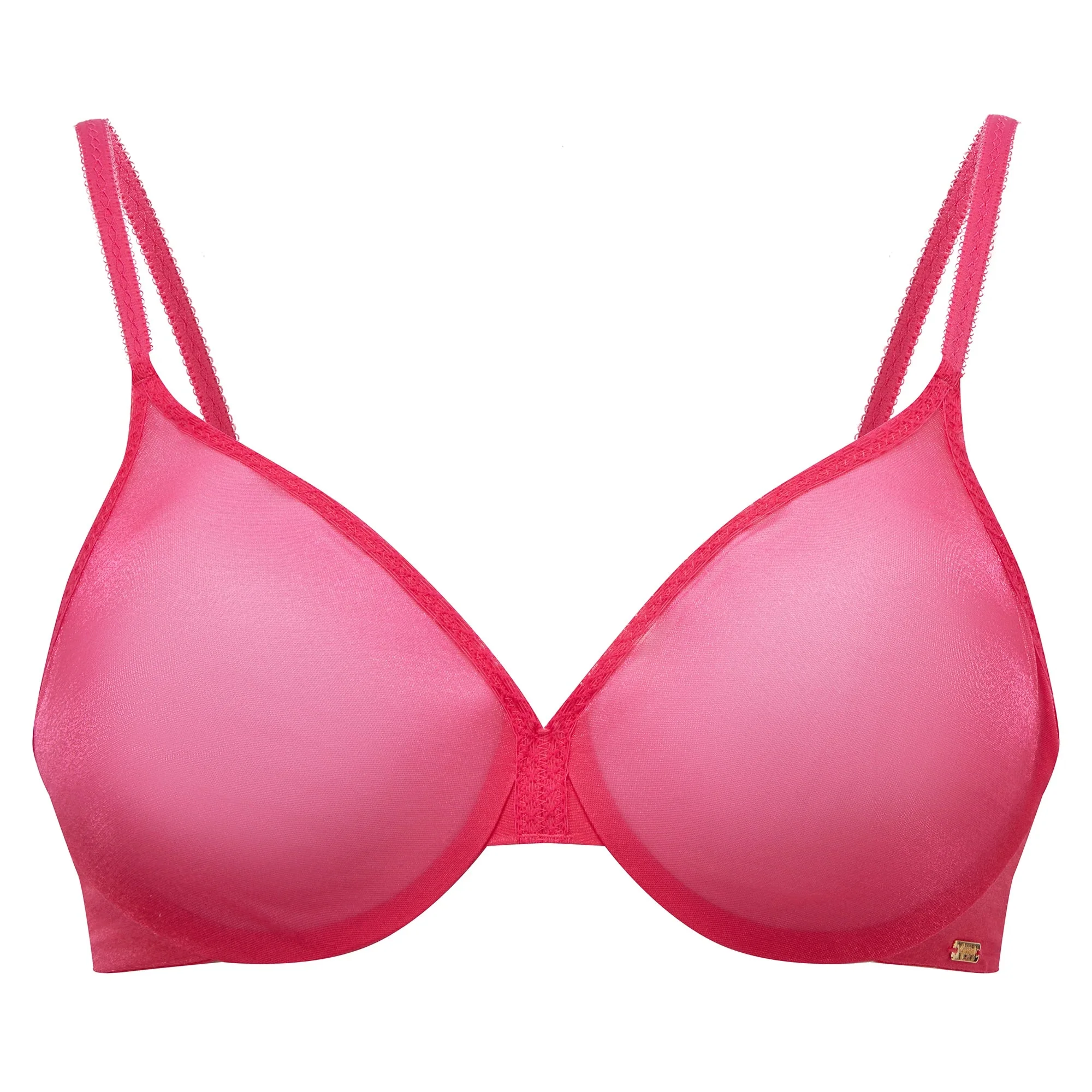 Gossard Glossies Magenta Sheer Mesh Molded Bra - Image 4