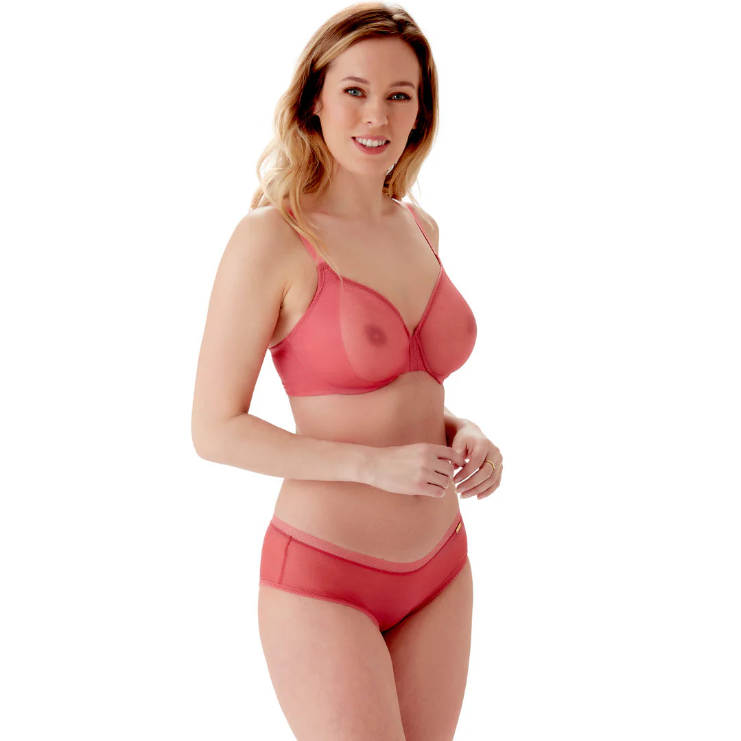 Gossard Glossies Raspberry Sorbet Sheer Molded Bra - Image 8