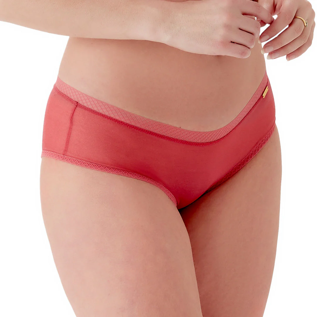 Gossard Glossies Raspberry Sorbet Sheer See Through Shorts Panty - Image 2