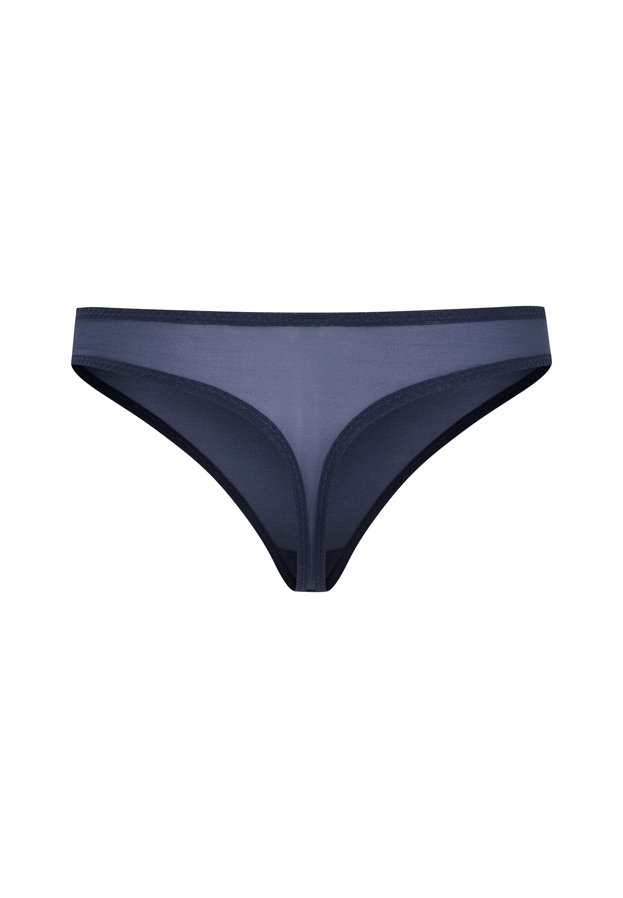 Gossard Glossies Shadow Blue Sheer Thong Panties - Image 6