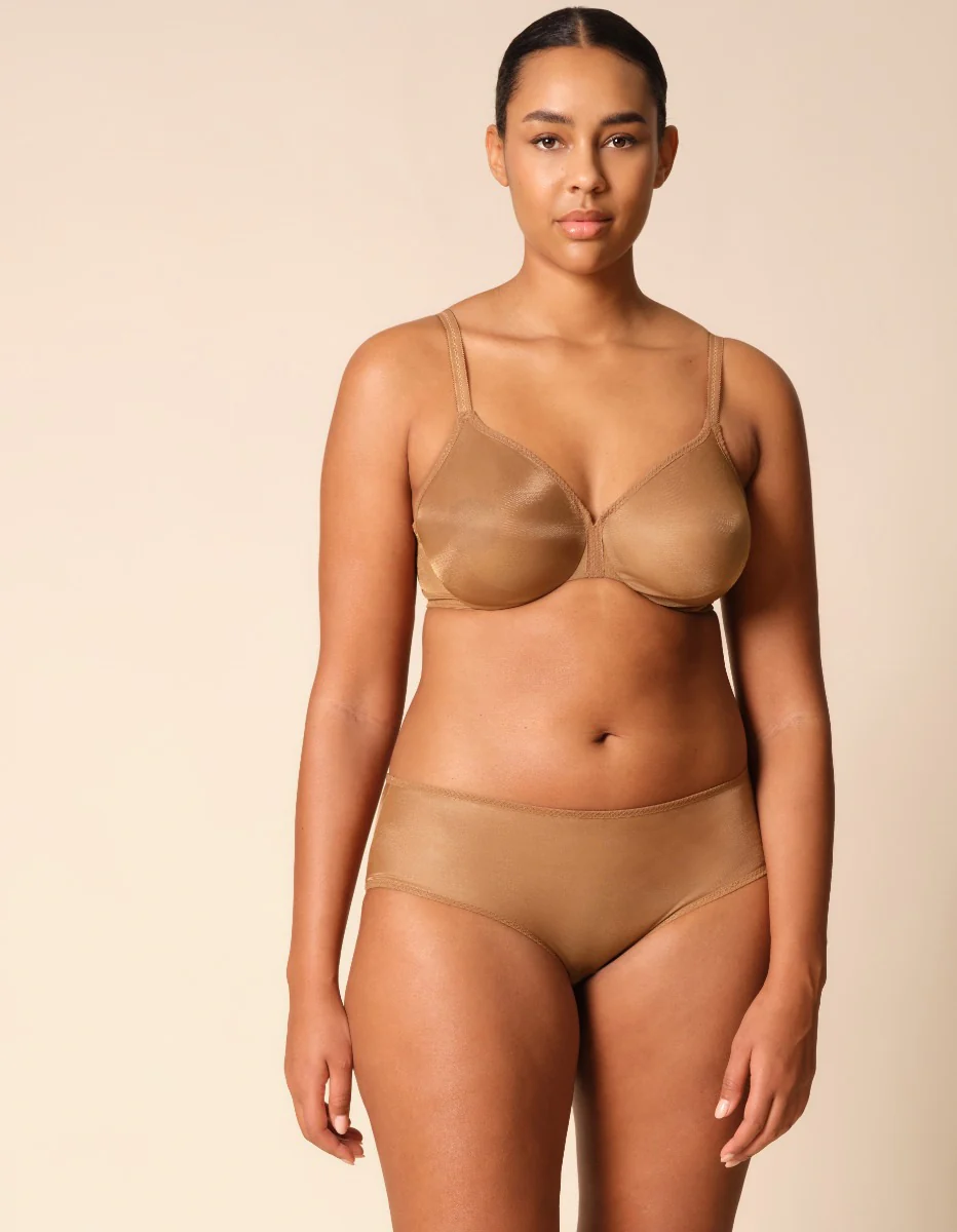 Gossard Glossies Bronze Sheer See Through Shorts Panty - Image 5