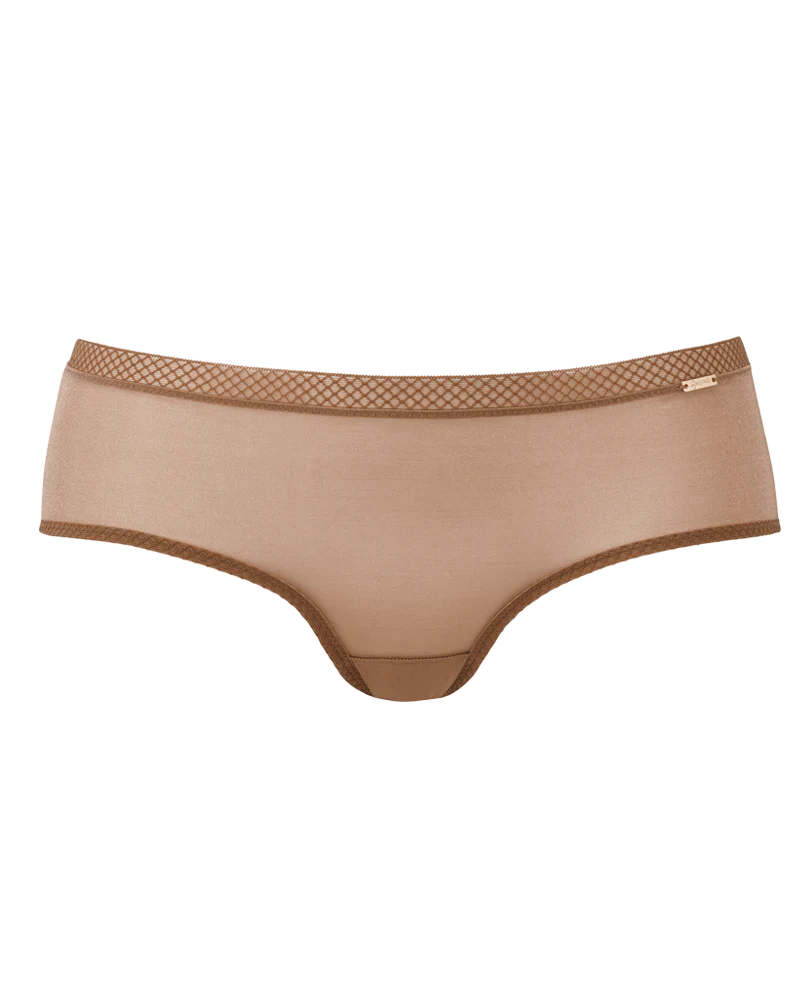 Gossard Glossies Bronze Sheer See Through Shorts Panty - Image 9