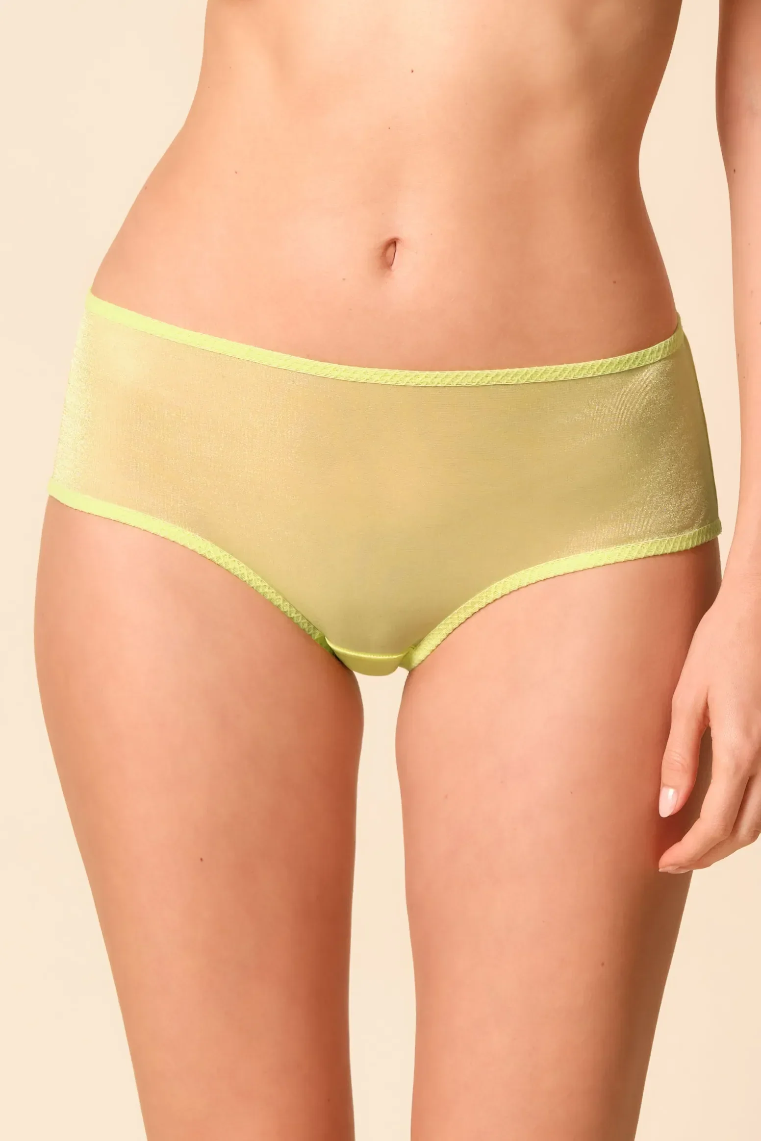Gossard Glossies Sunny Lime Sheer Shorts