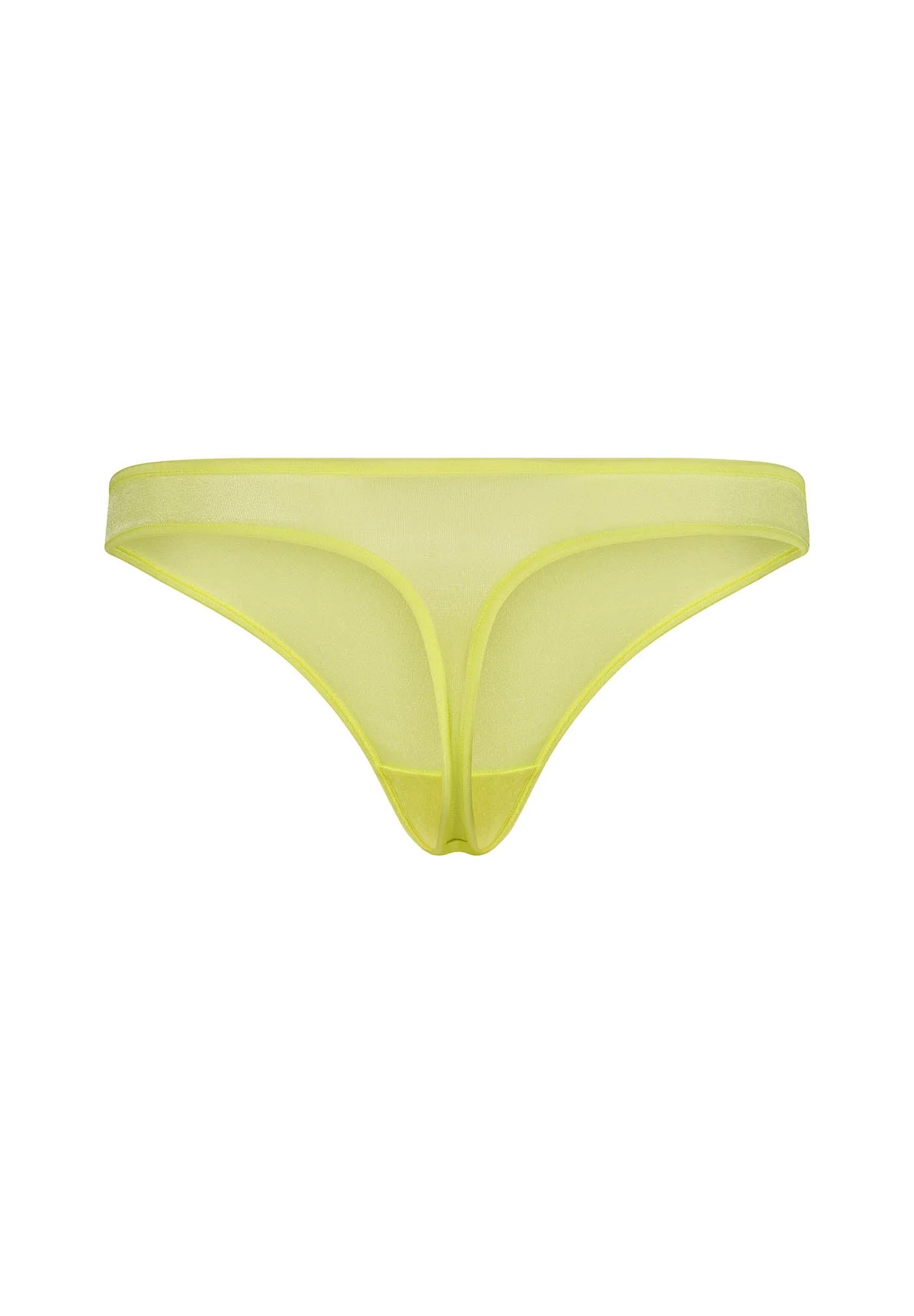 Gossard Glossies Sunny Lime Sheer Thong - Image 6