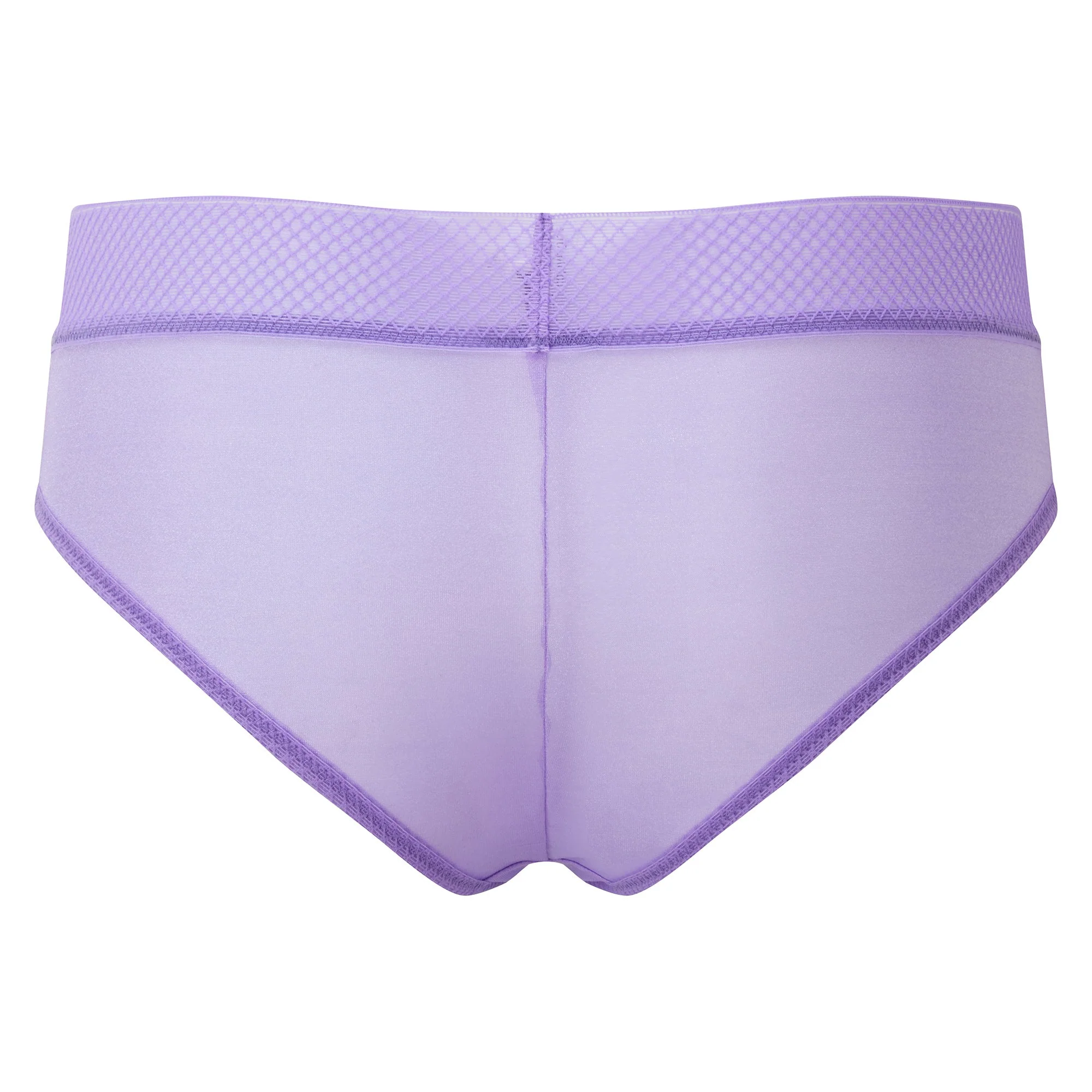 Gossard Glossies Violet Sheer Mesh Cheeky Short Panty - Image 5
