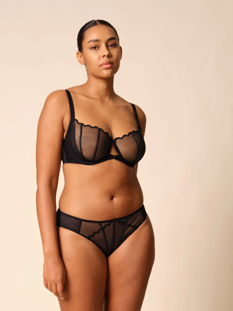 Gossard Obsession Black Sheer Unpadded Balconette Bra - Image 6