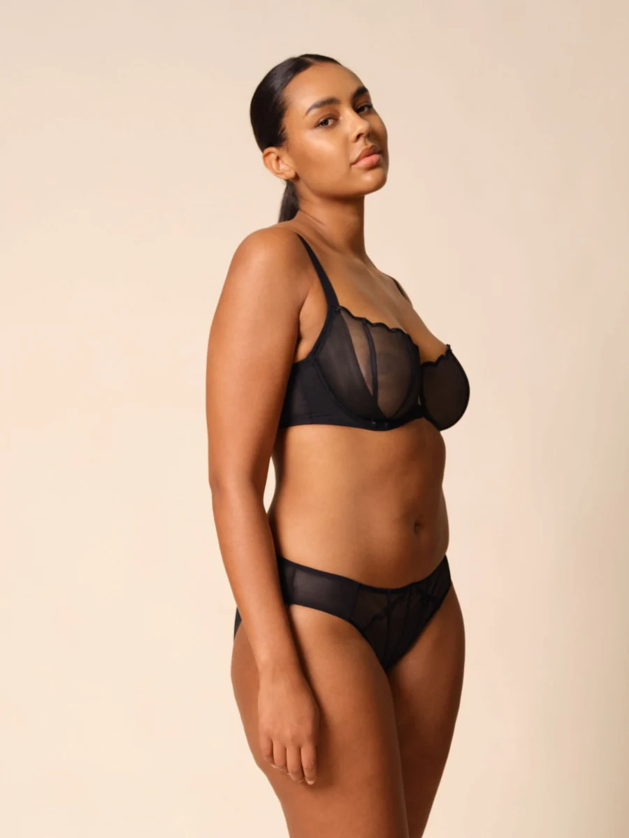 Gossard Obsession Black Sheer Unpadded Balconette Bra - Image 7