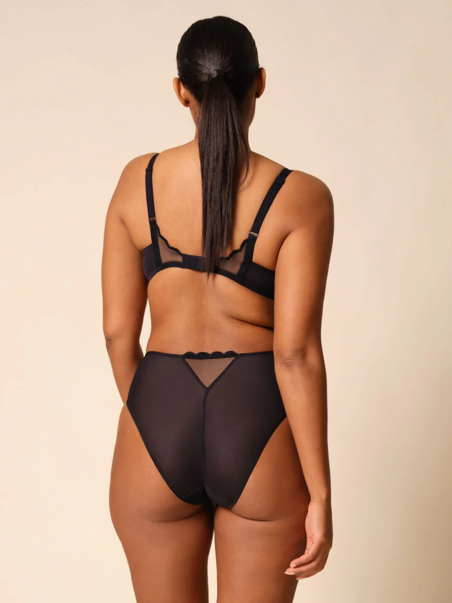 Gossard Obsession Black Sheer Deep Brief Panty - Image 10