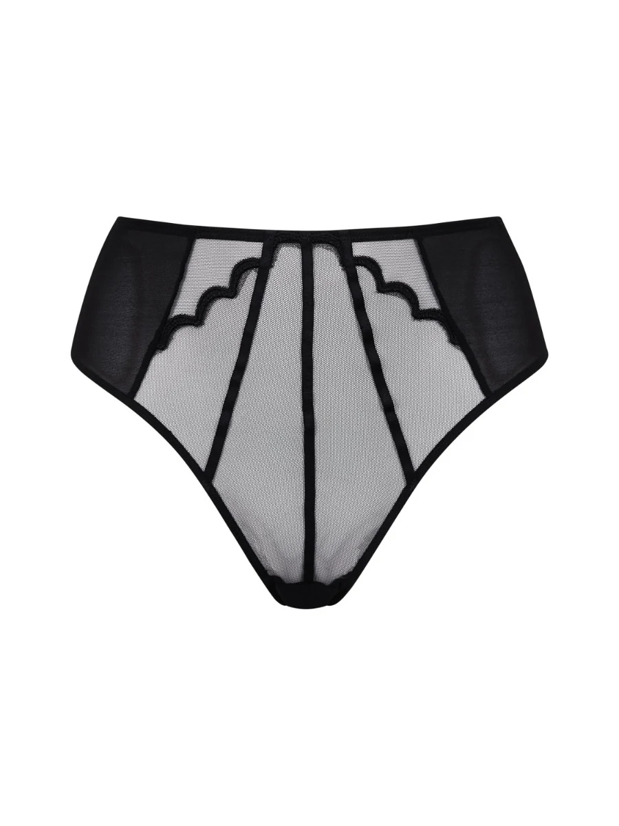 Gossard Obsession Black Sheer Deep Brief Panty - Image 3