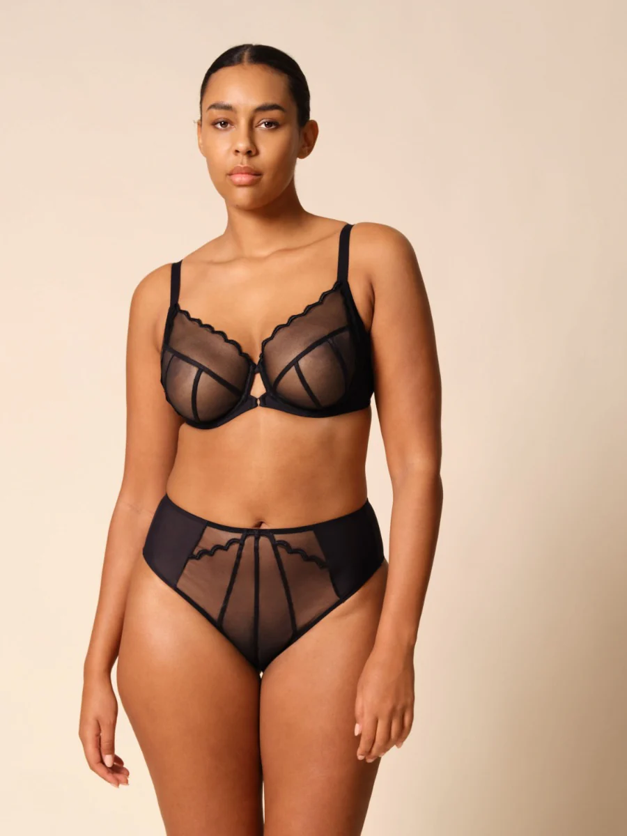 Gossard Obsession Black Sheer Deep Brief Panty - Image 8