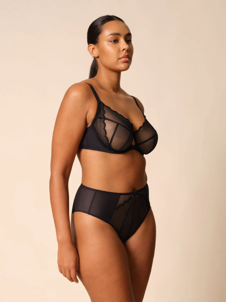 Gossard Obsession Black Sheer Deep Brief Panty - Image 9