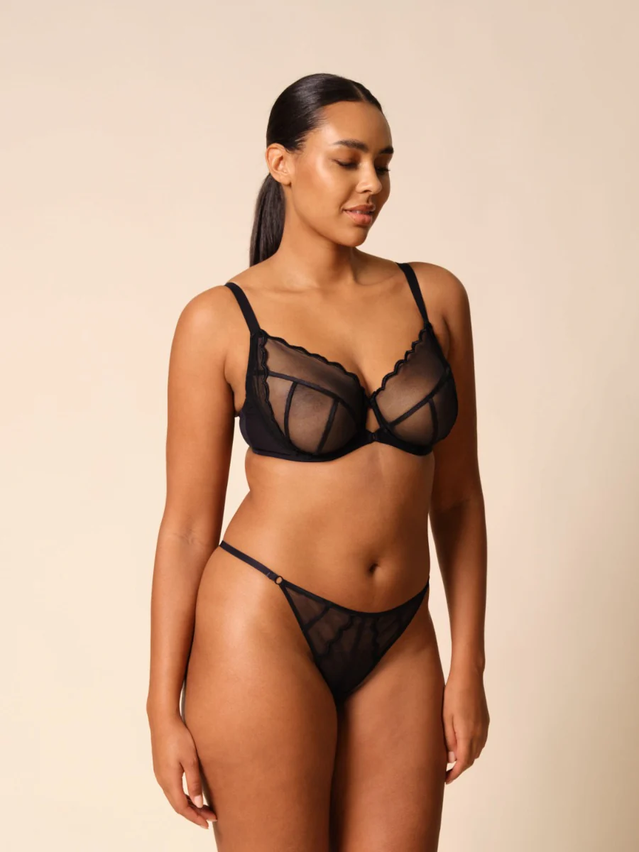 Gossard Obsession Black Sheer G-String Thong - Image 2