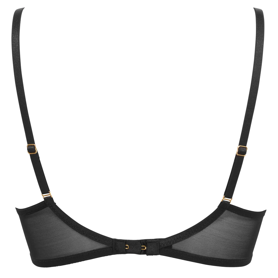 Gossard Sheer Stripe Non Padded Plunge Bra - Image 8