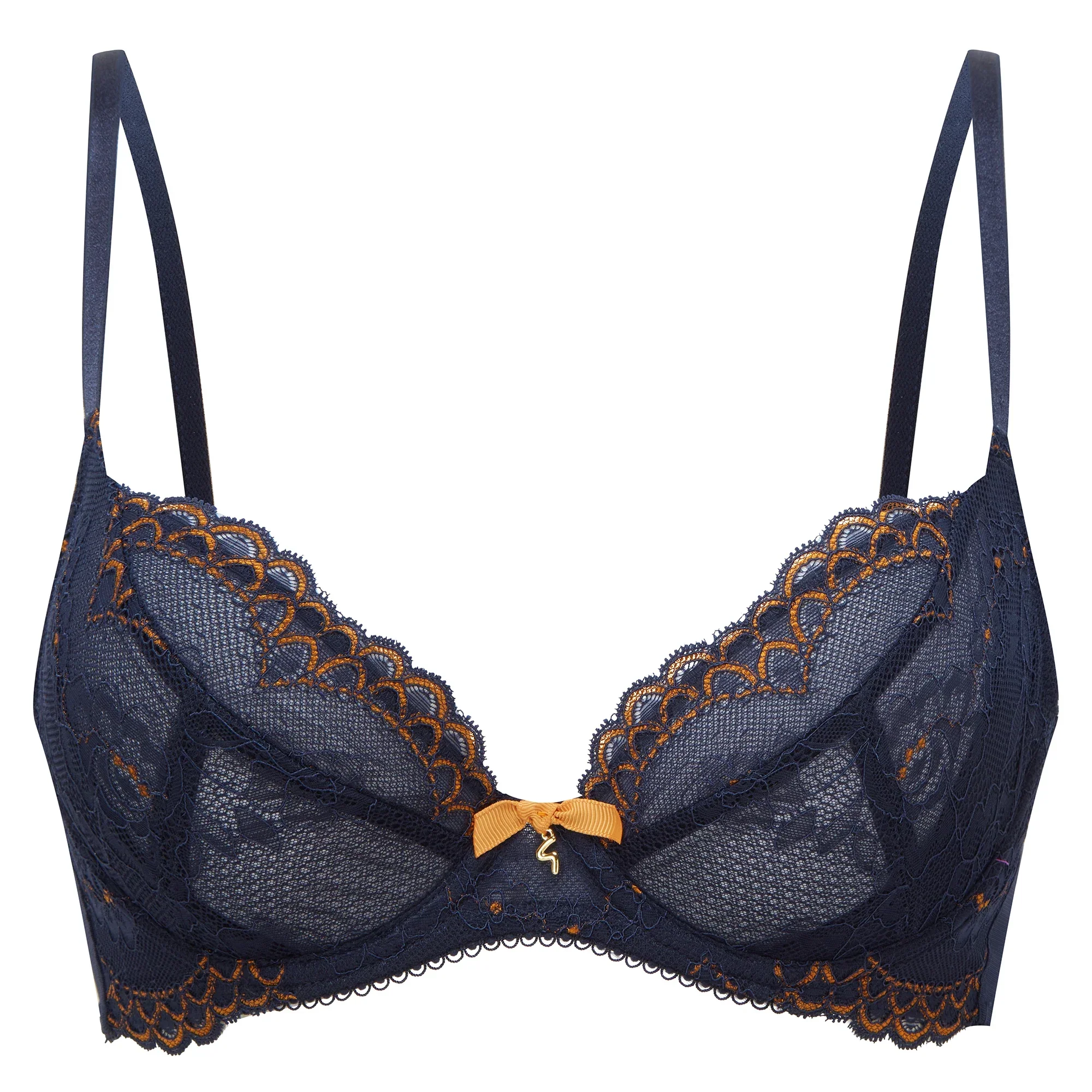 Gossard Superboost Lace Midnight Blue Plunge Bra - Image 3