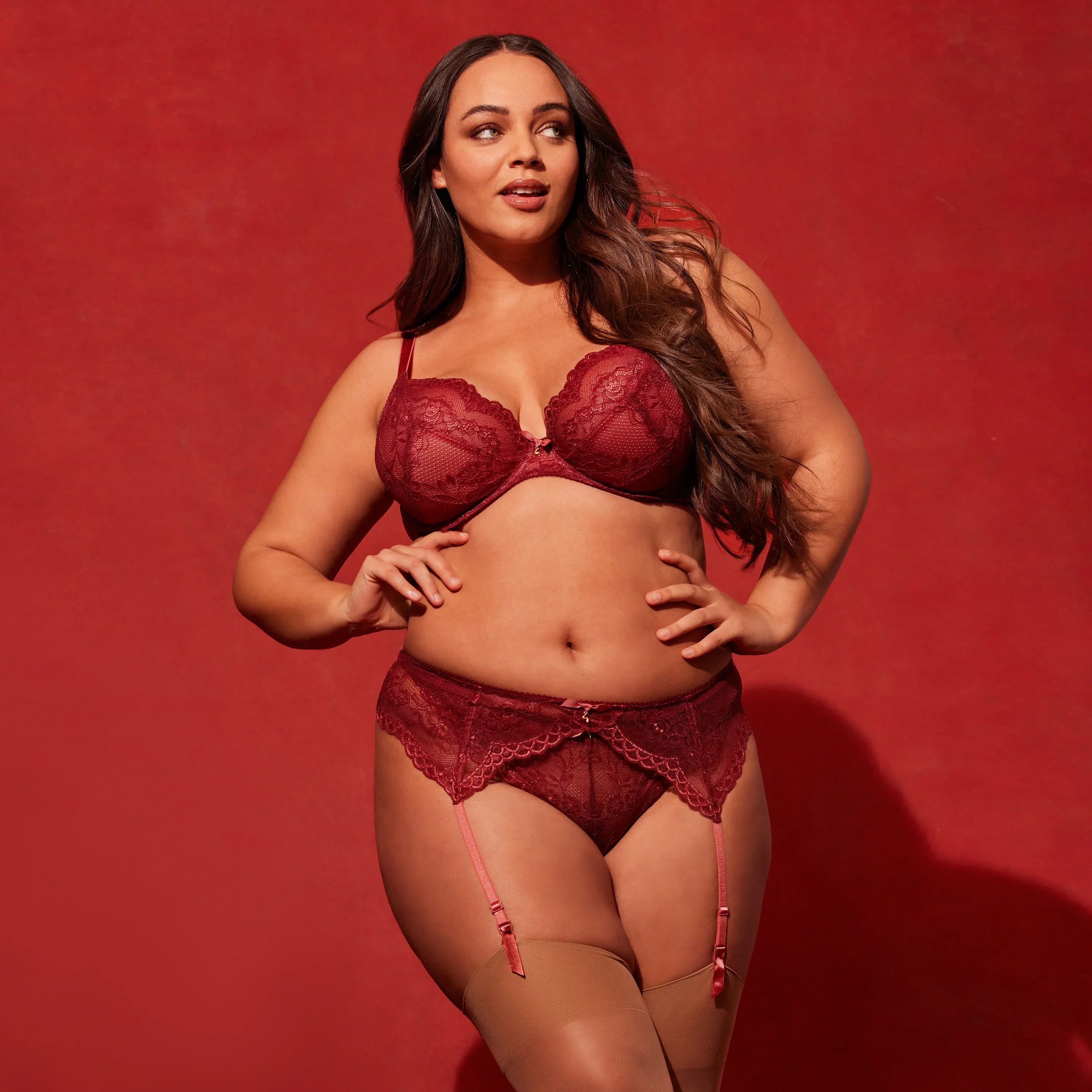 Gossard Superboost Lace Raspberry Sorbet Garter Belt - Image 5