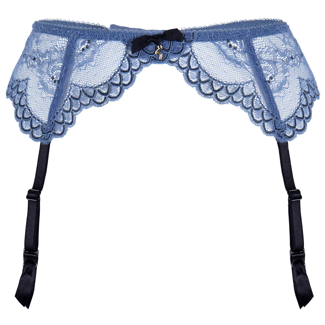 Gossard Superboost Lace Moonlight Blue Garter Belt - Image 7