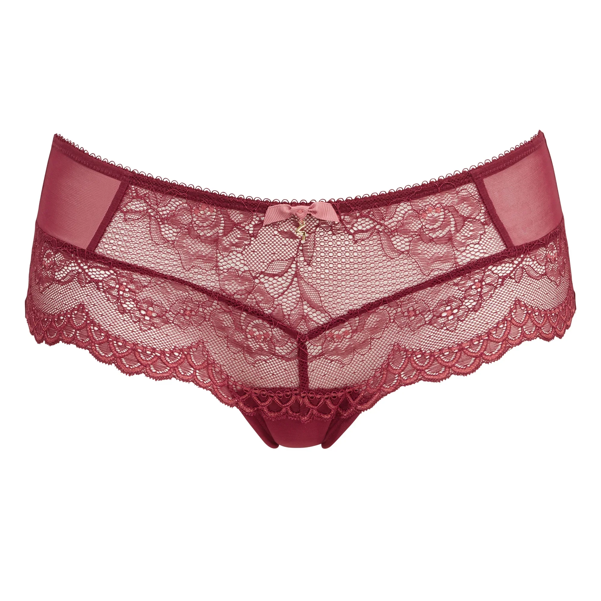Gossard Superboost Lace Raspberry Sorbet Sheer Shorts Panty - Image 3