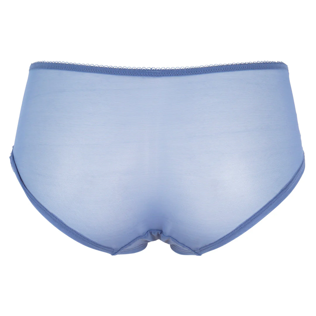 Gossard Superboost Lace Moonlight Blue Sheer Shorts Panty - Image 8